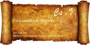 Csizmadia Veron névjegykártya